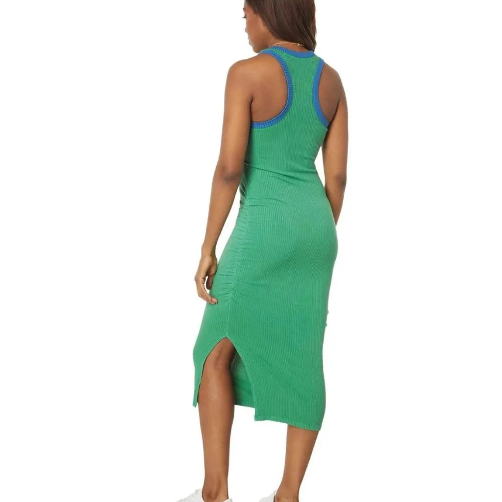 Sundry Color-Block Ruched Dress, Clover/Royal - Size Small - NWT - Image 2