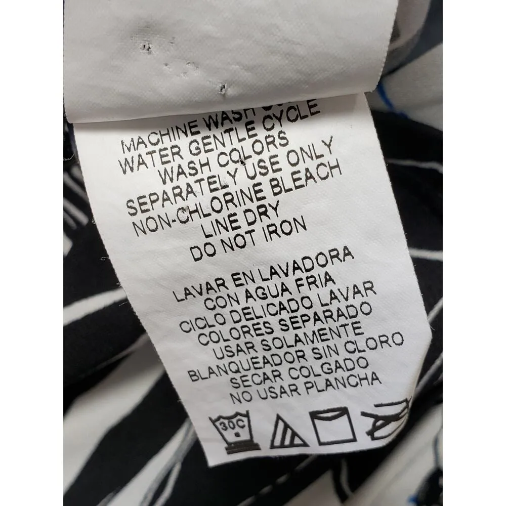 Tiana B. Long Maxi Dress Womens Size XL Black & White Sweetheart Neck Sleeveless - Image 6