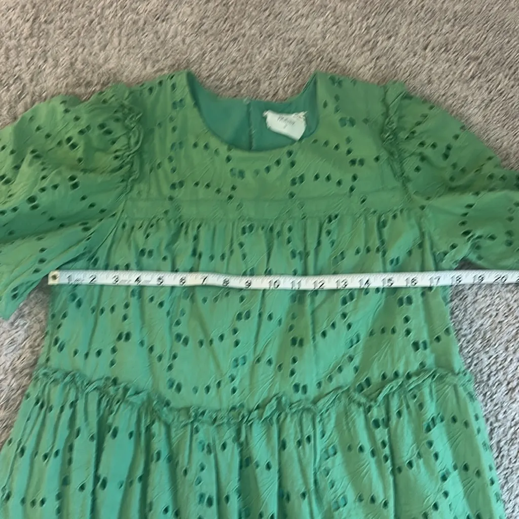 Tuckernuck Hyacinth House Green Eyelet Mollie Dress Sz M Size M - Image 8