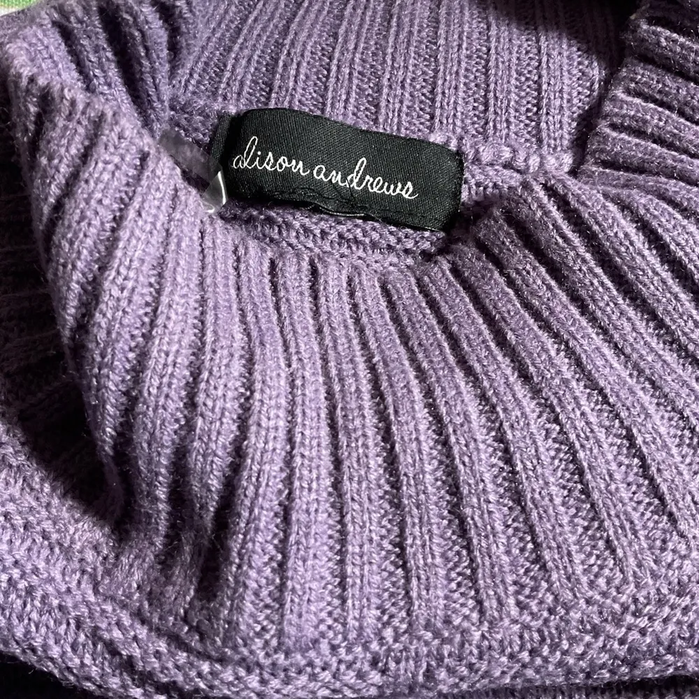 Alison Andrews Purple Mock Neck... SZM - Image 5