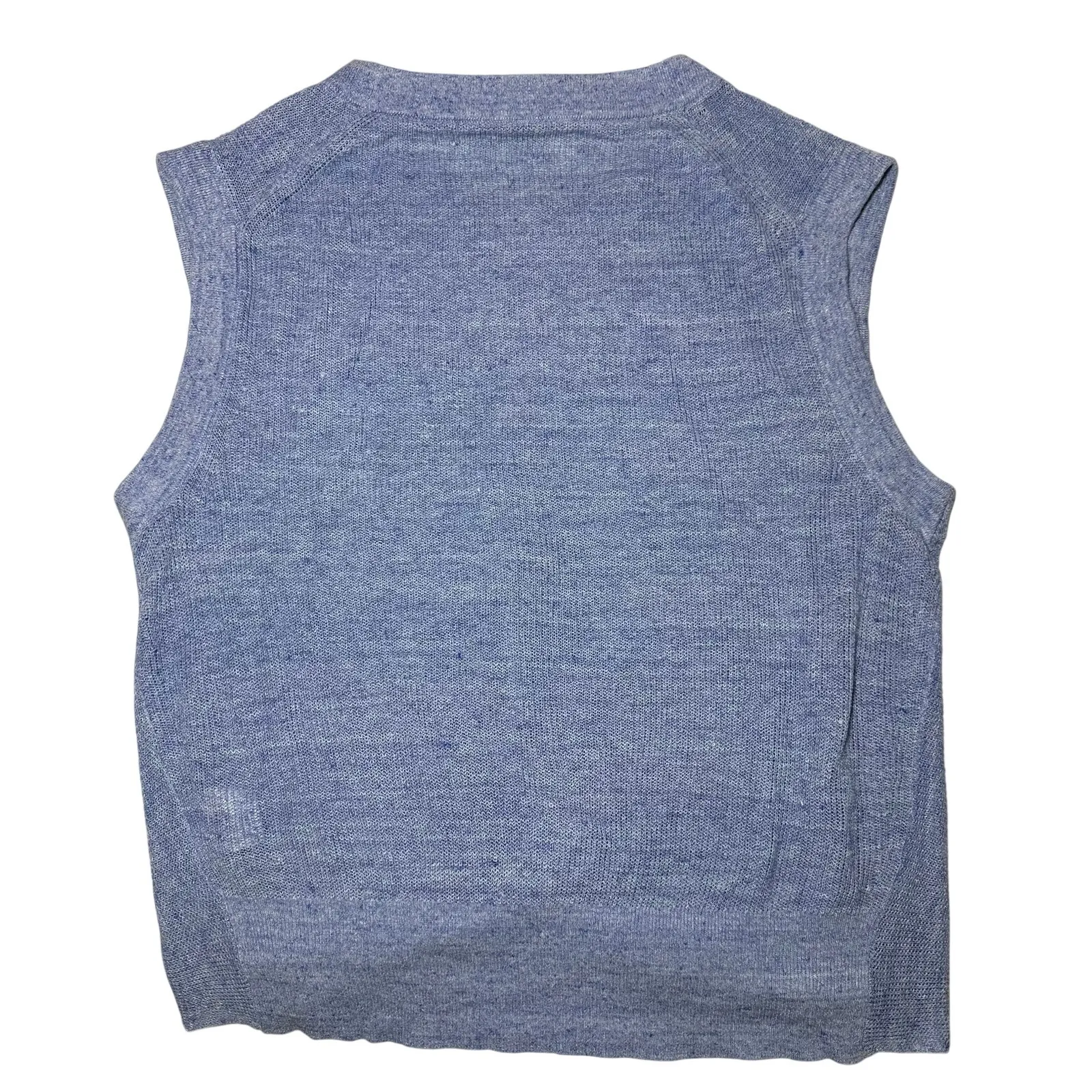 Veronica Beard Kellen Twist Front Sleeveless Sweater Size Small Blue - Image 3