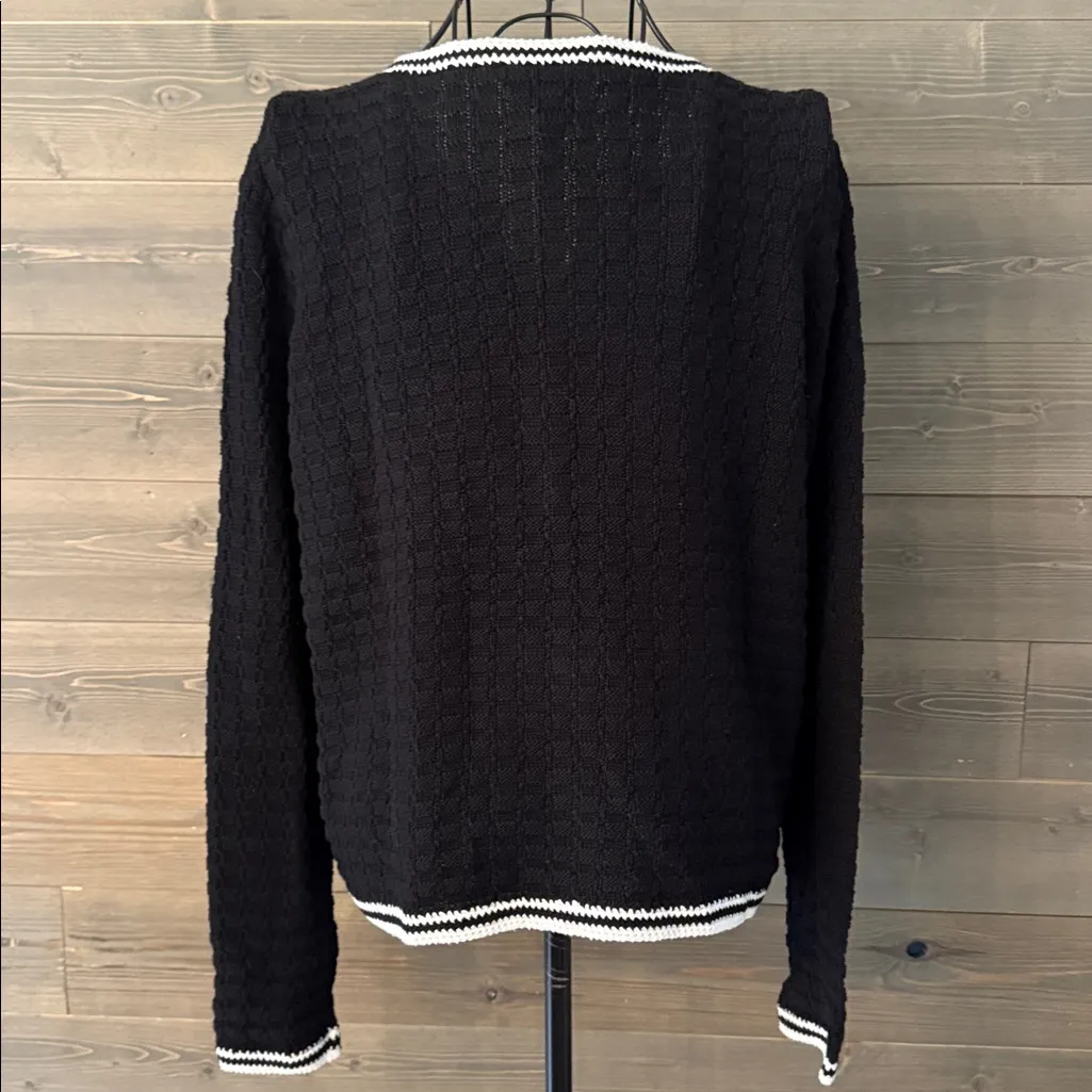 Peace of Cloth CROCHET DETAIL CARDIGAN Black Size undefined - Image 5