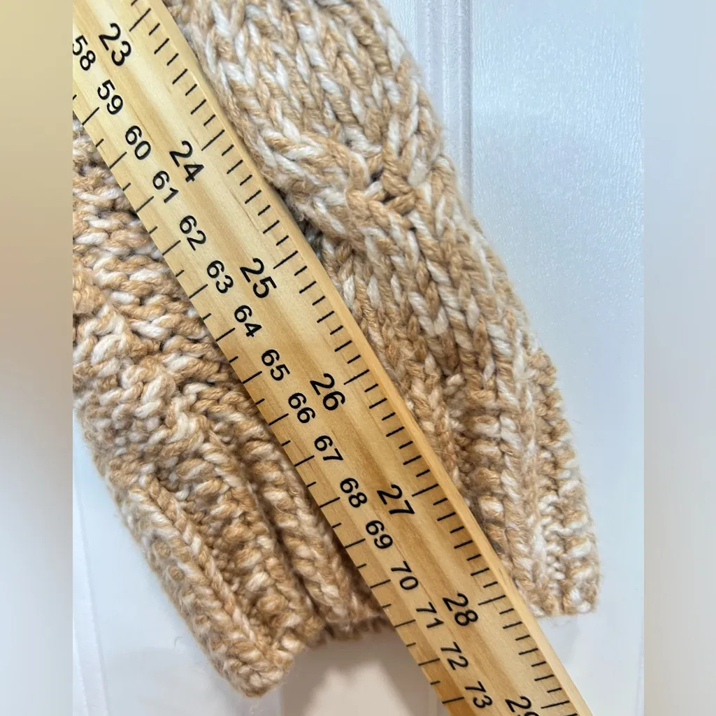 Talbots women  Tan Cable Knit coat. - Image 15