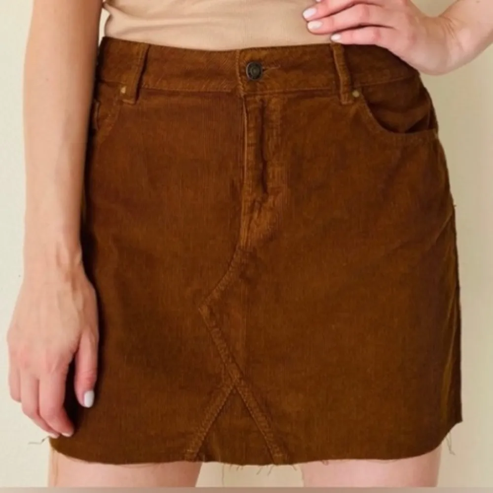 Pacsun brown corduroy Trendy Modern mini skirt - Image 2