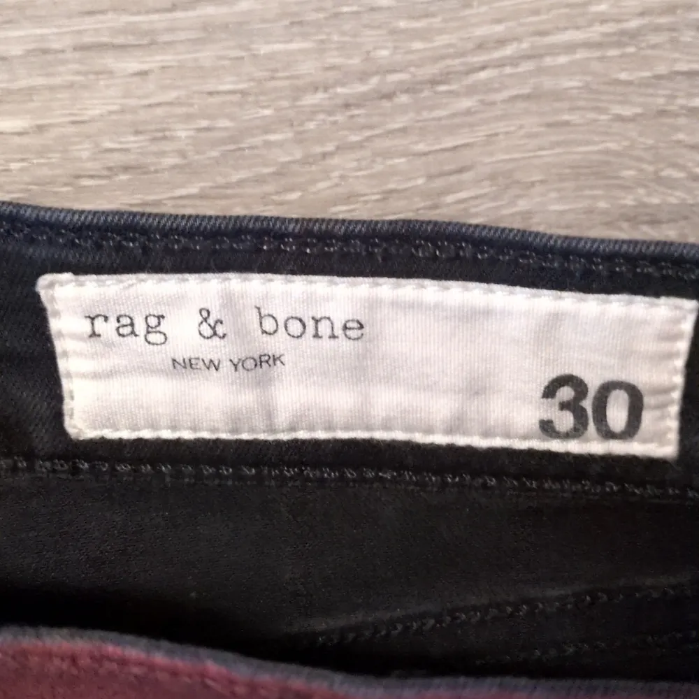 Rag & Bone Red Metallic High Rise Ankle Skinny Jeans Size 30 - Image 6