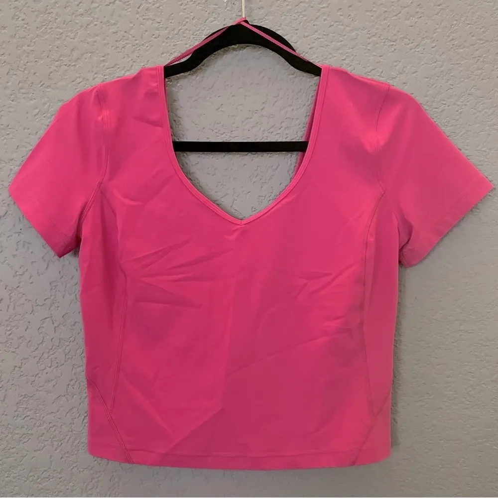 Lululemon  NWT Align T-Shirt Short Sleeve Sonic Pink Size 4 - Image 7
