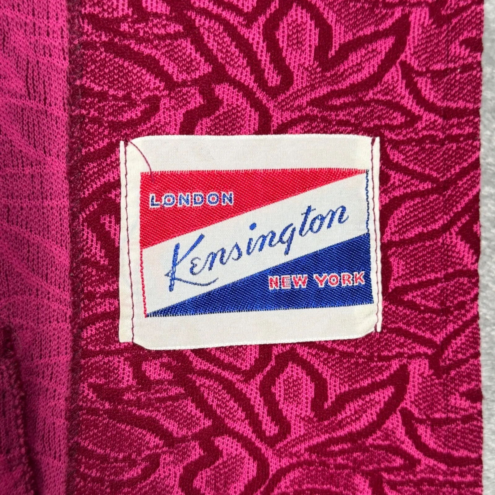 Kensington Blazer Jacket Womens Large Pink Retro Mod Feminine‎ Vintage Statement - Image 7