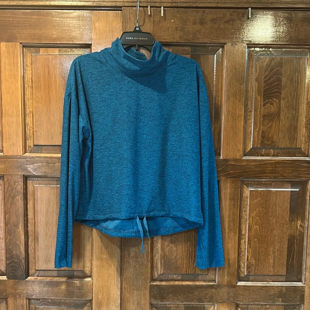 Canada Weather Gear Top Womens XL Heather Blue Athletic Outdoor Mock Neck Sport - Image 3