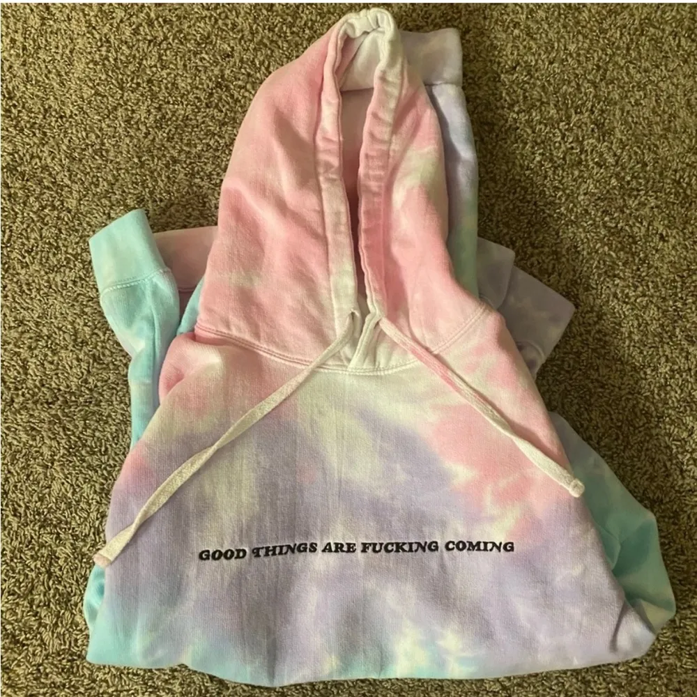 Good Things Are F**** Coming - Cotton Candy hoodie from Mayfair Group - Image 3