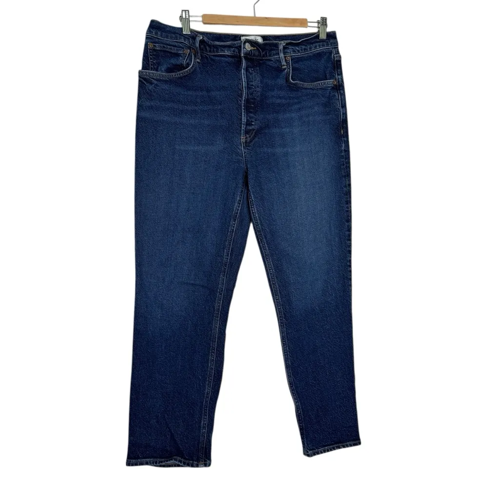 Agolde Riley Crop Dark Wash Jean - Image 3