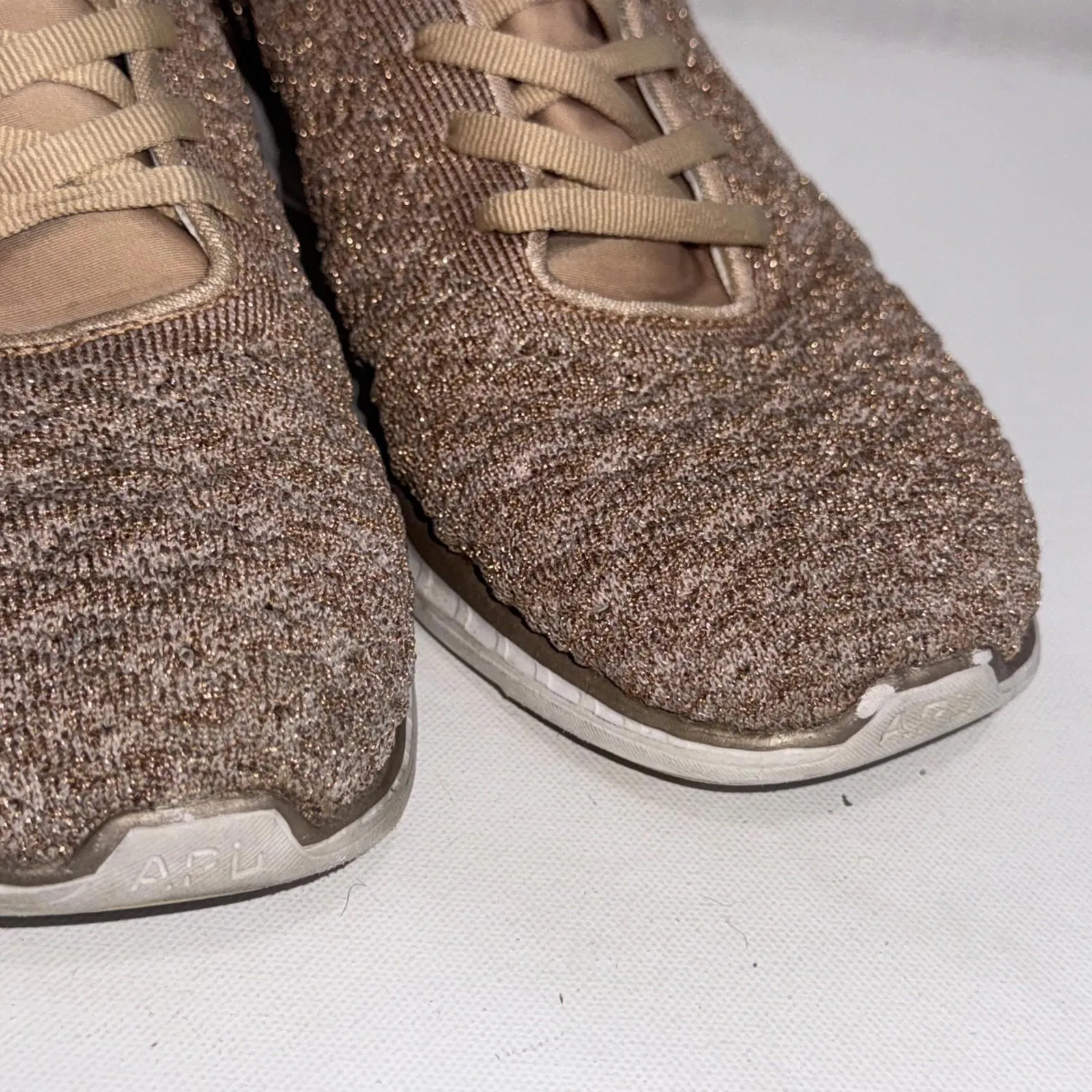 APL Techloom Phantom Rose Gold Sparkle Athletic Gym Running Sneakers Shoes 10.5 - Image 7