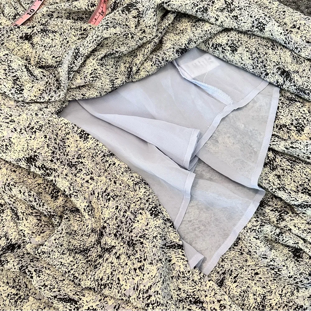 Floret Studios Sheer Long Sleeve Spring Summer Mini Dress | Boho | Size XS White - Image 15