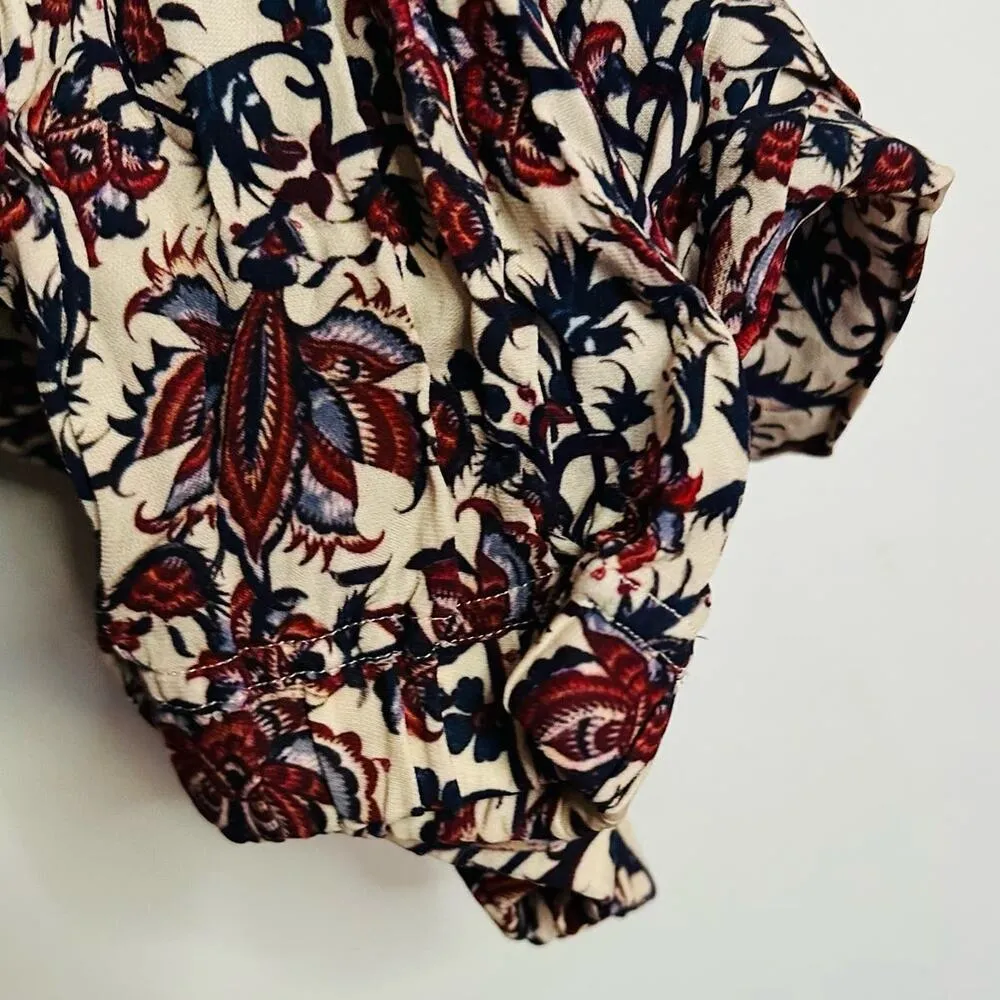 ROBERT RODRIGUEZ Women's Taylor Floral Cropped Floral Shirt Jumpsuit Size 4 - Image 13