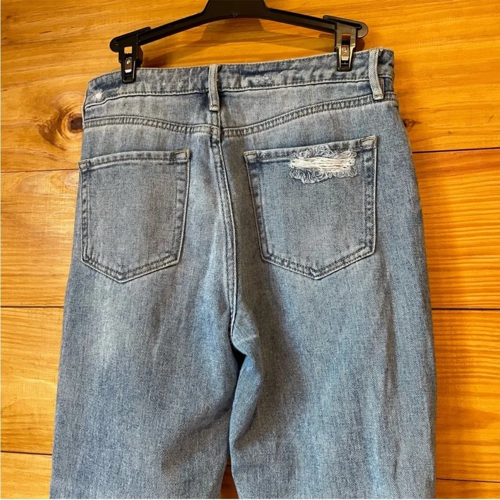 PacSun Light Blue Distressed High Rise Mom Jeans 26 - Image 8