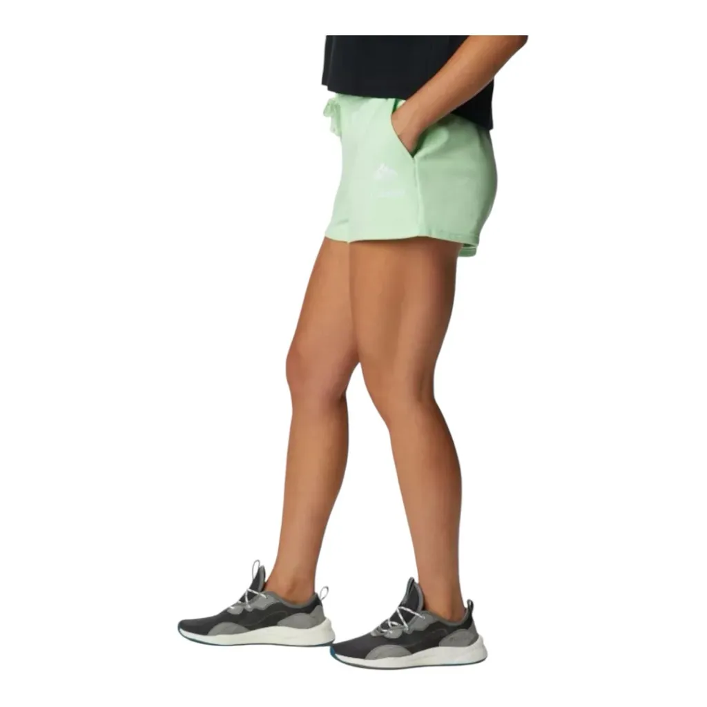 New Columbia Women's French Terry Shorts Side Pockets Green Medium 5” Inseam - Image 3