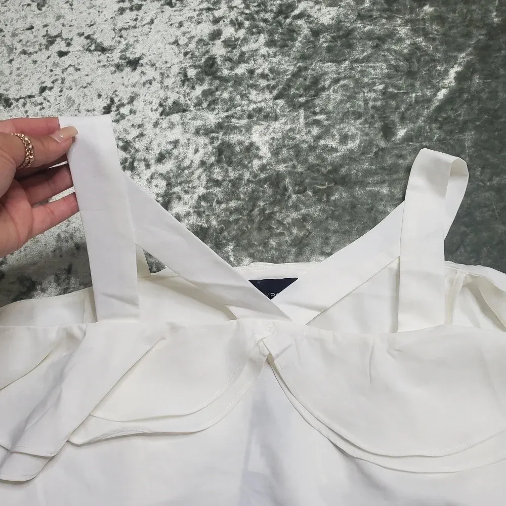 Lucy Paris White Ruffled Off The Shoulder Blouse - Image 3