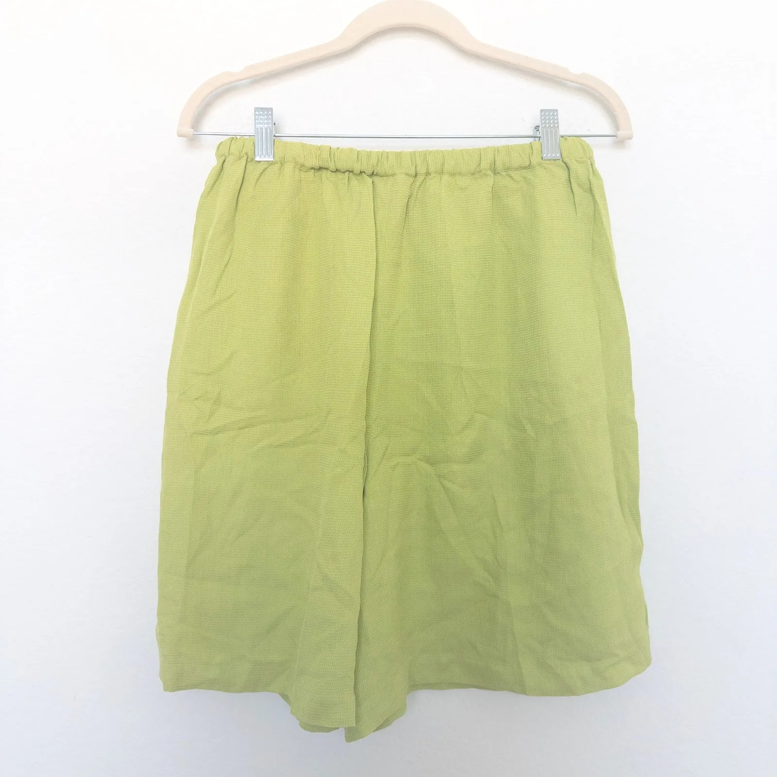 VTG 90s Neiman Marcus Womens Silk Shorts Size M‎ Green Coastal Chic Old Money - Image 6