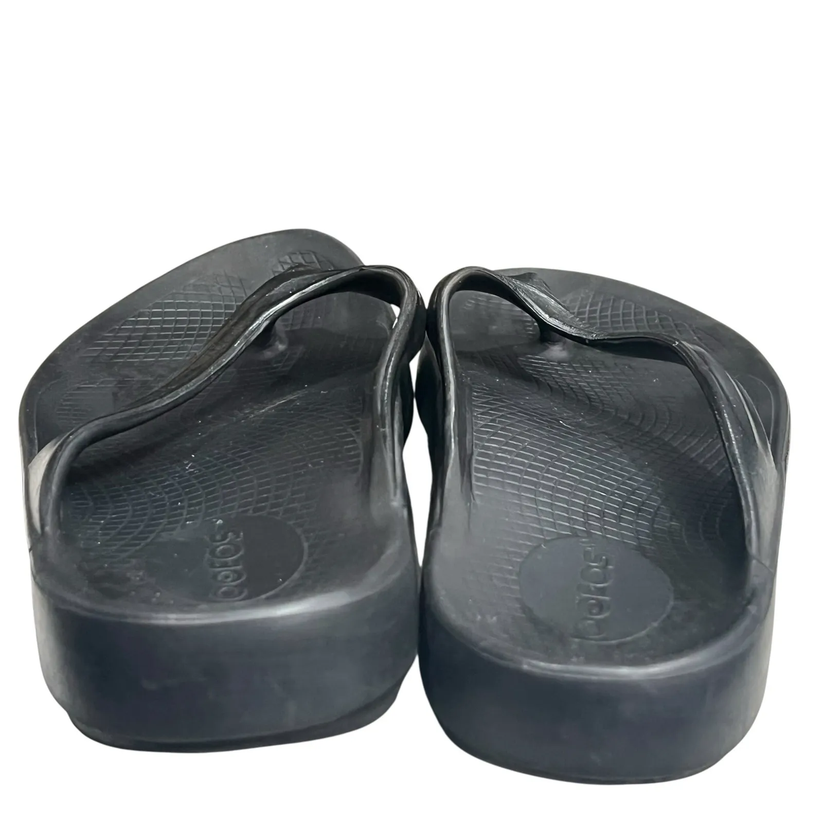 Oofos Oolala Recovery Sandals Womens 9 Black Oofoam Lightweight Comfort Casual - Image 6