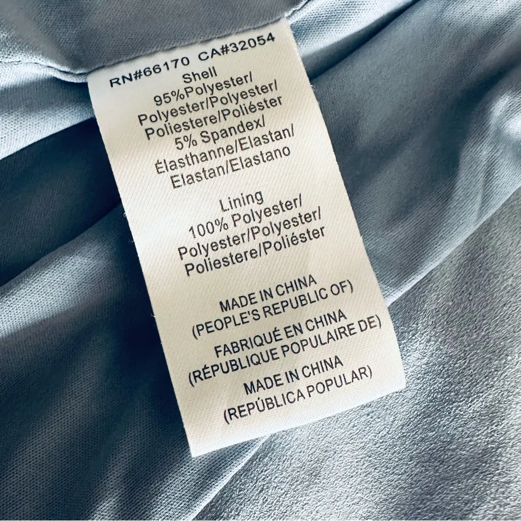 Hutch Anthropologie Draped Faux Suede Open Jacket Blazer Blue Gray Size S - Image 9