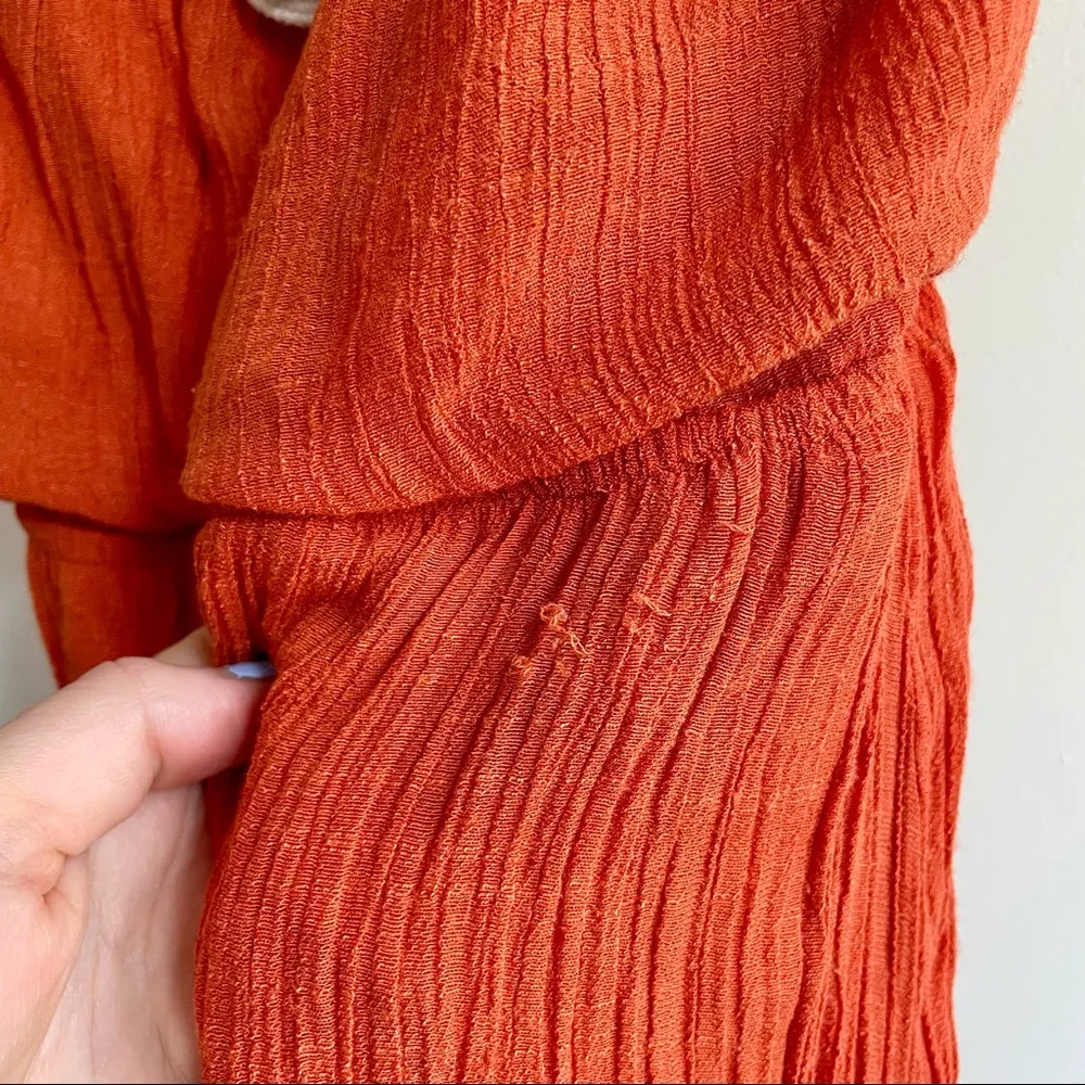 ⭐️ Orange sleeveless maxi dress size small - Image 5