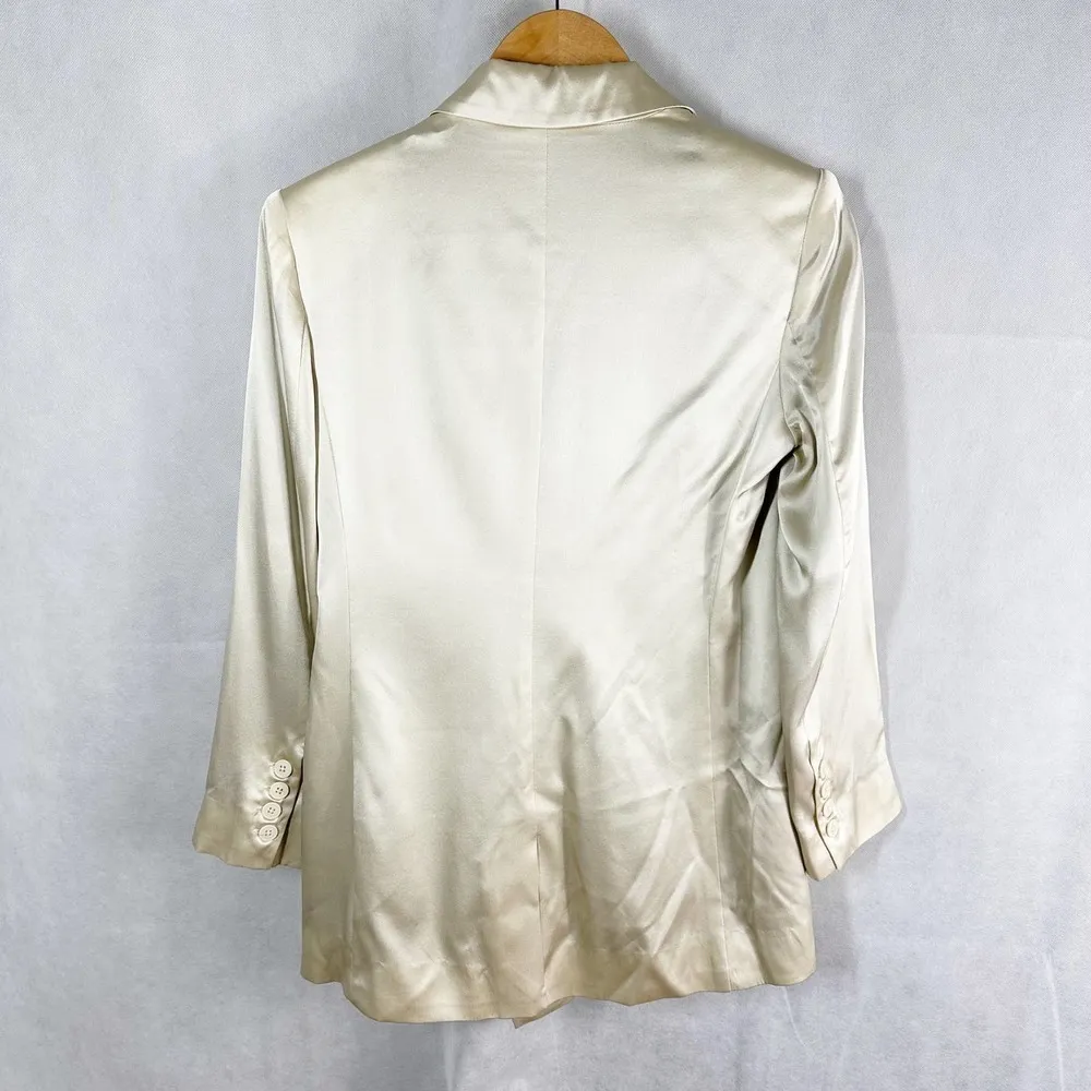 L'Agence Taryn Double Breasted Blazer Champagne Size 2 - Image 2