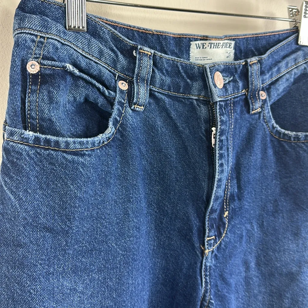 We The Free Baggy Wide Leg Carpenter Pants Jeans Zip Fly‎ Size 27 - Image 2