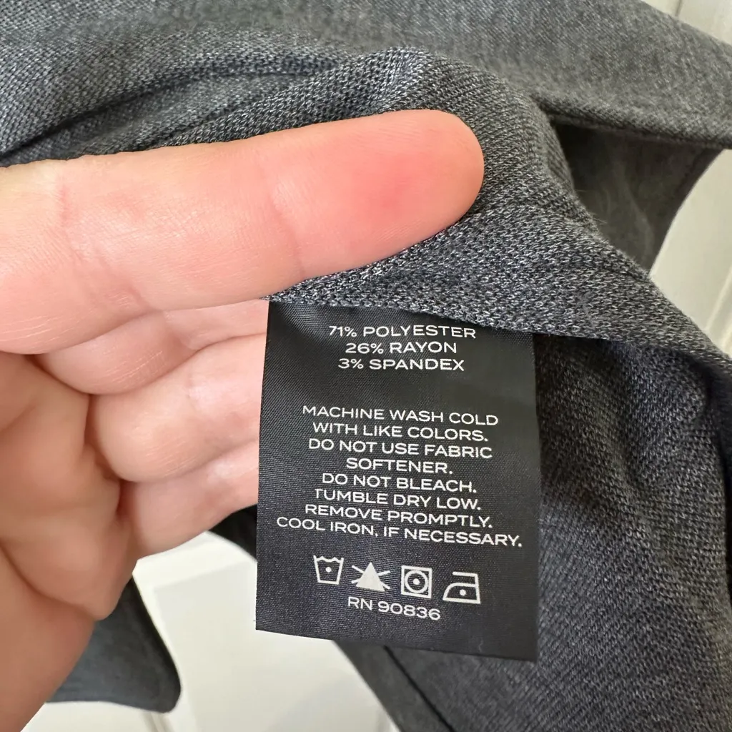 Mercer + Mettle Women’s Grey Relaxed Knit Blazer Size XL Gray - Image 5