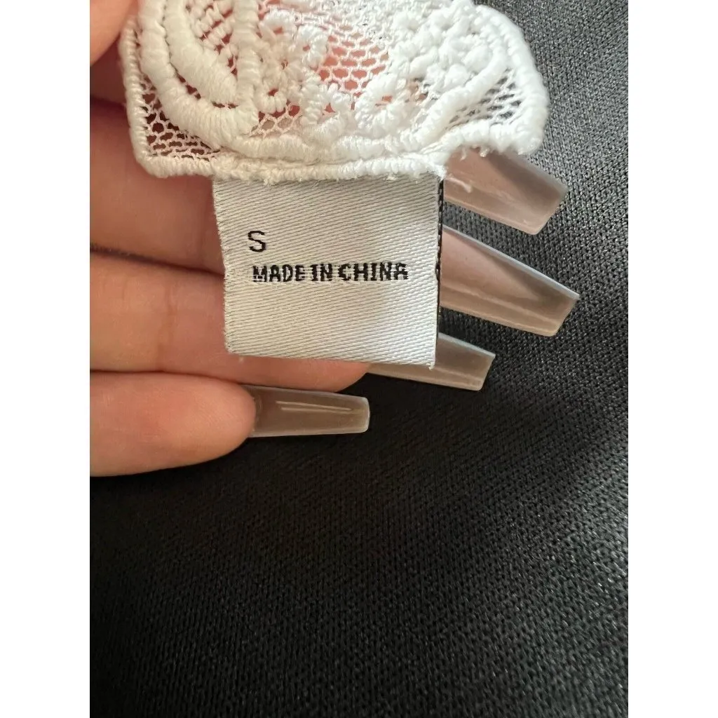 Sadie & Sage Polka‎ Dot Dress Size Small Midi Fit & Flare Cottagecore Preppy - Image 7