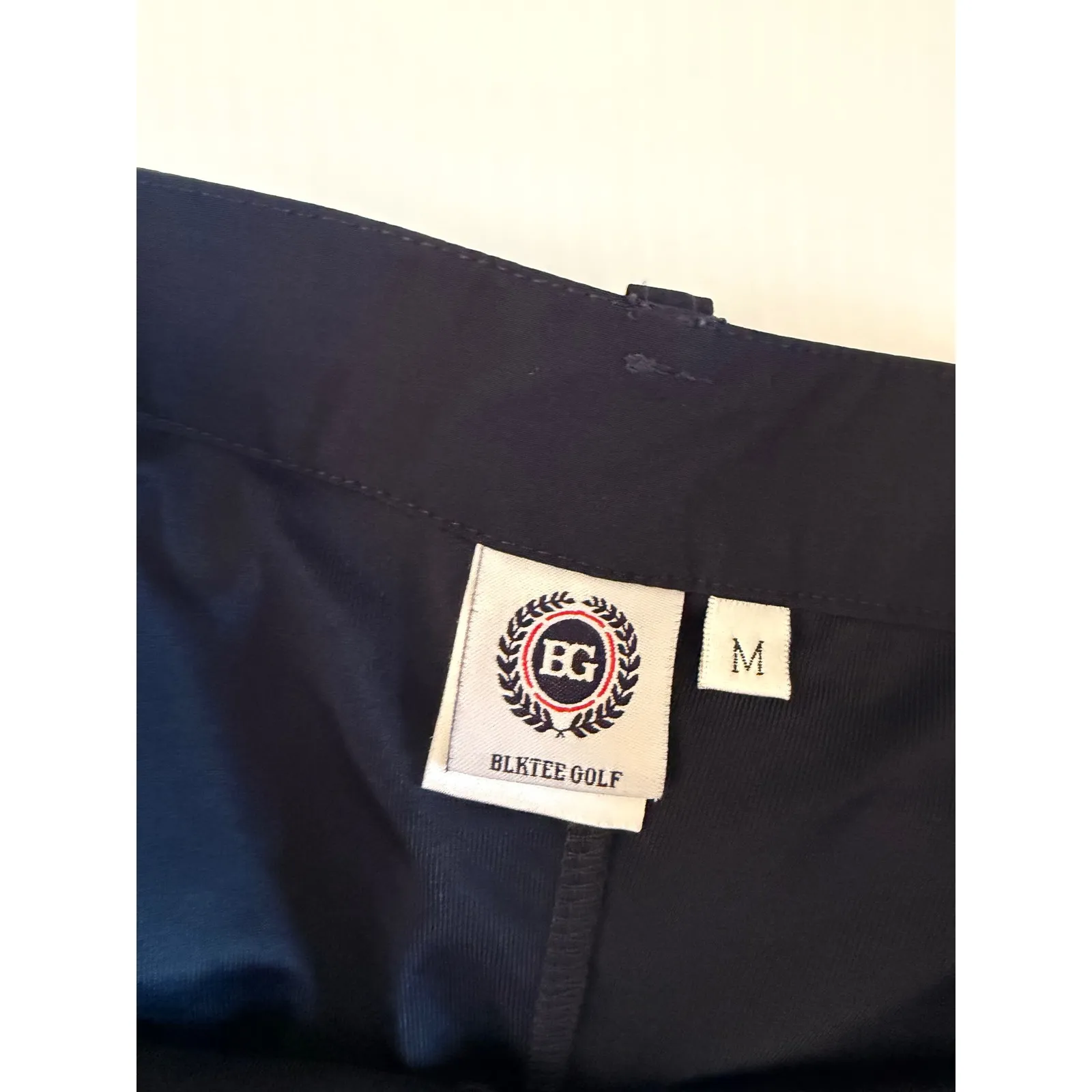 BLKTEE GOLF Women's Navy Plaid BG Logo Skort Skirt Size M Blue Size M - Image 5