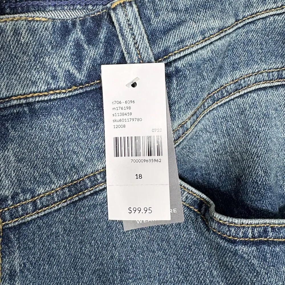 Lane Bryant NWT Indie Mid Rise Wide Leg Jeans - Size 18 - Women's Plus Size - Image 3