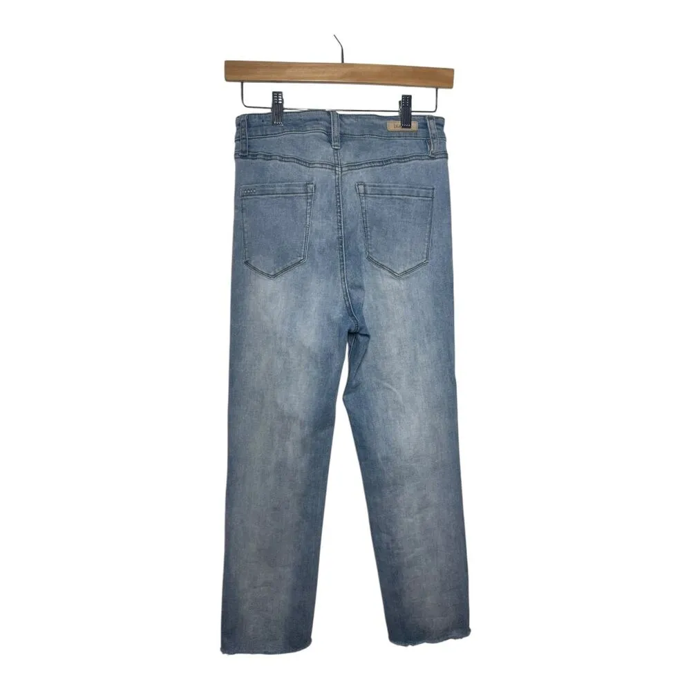 Blank NYC Jeans The Baxter Women Size 27 Blue Button Fly Ribcage Straight Leg - Image 2