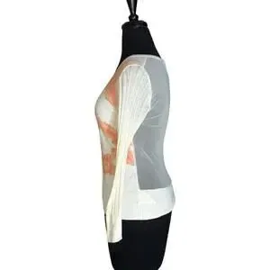 Cream Rhinestone Button Embellished Cardigan – Size M - Image 3