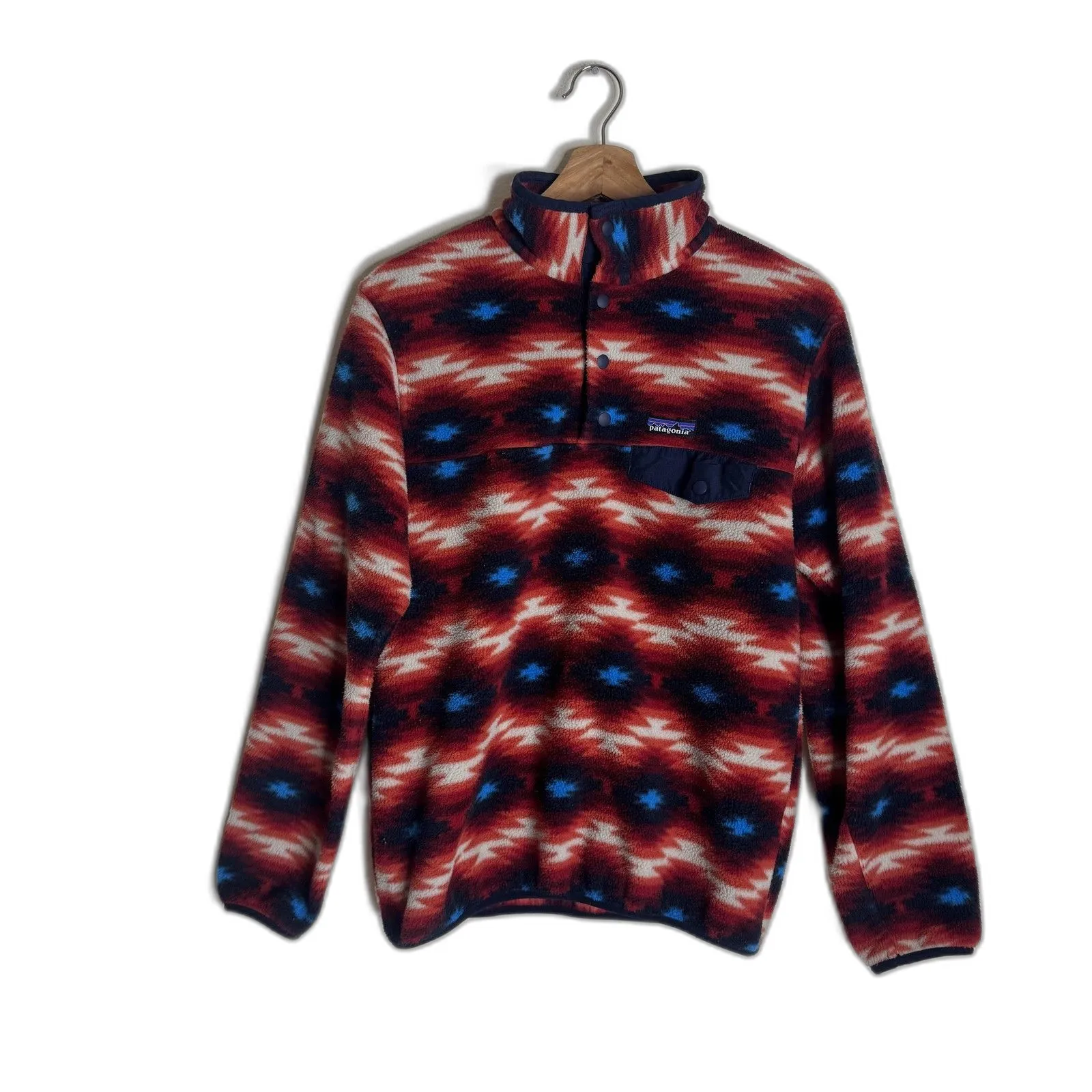 Patagonia Synchilla Snap-T Fleece Pullover Womens S wild desert aztec pattern - Image 3
