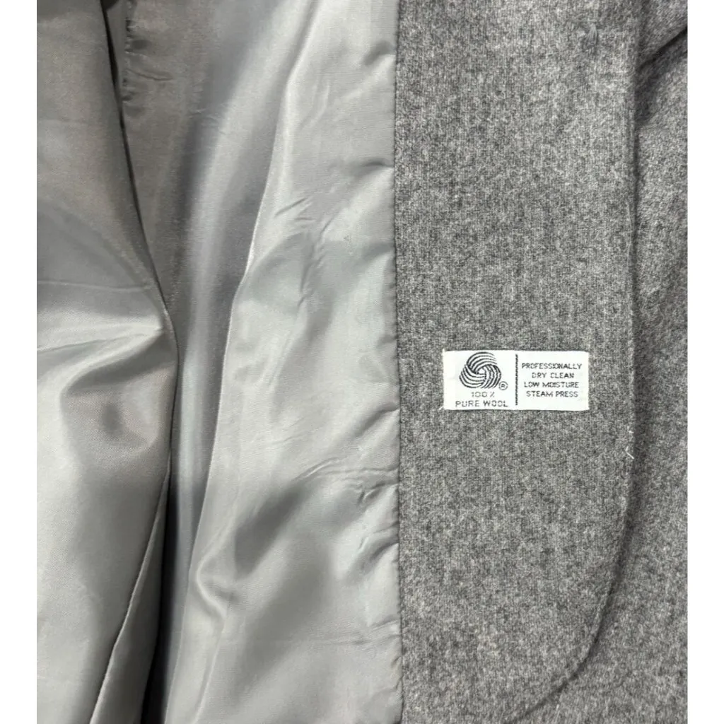 Vintage Norton McNaughton Womens 10 Gary 100% New Wool Winter Chic Blazer Jacket - Image 3