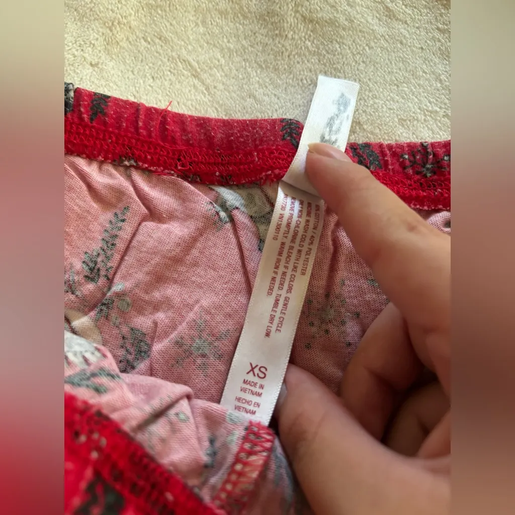 Xhilaration  Red Pajama Pants with Bird Print - Image 2