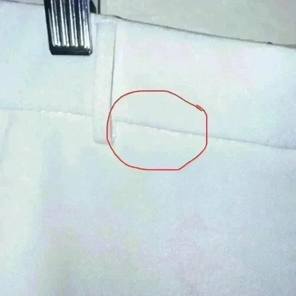 Zara White Trafaluc Collection Crop Pants with Black Stripe Woman's Size XS - Image 14