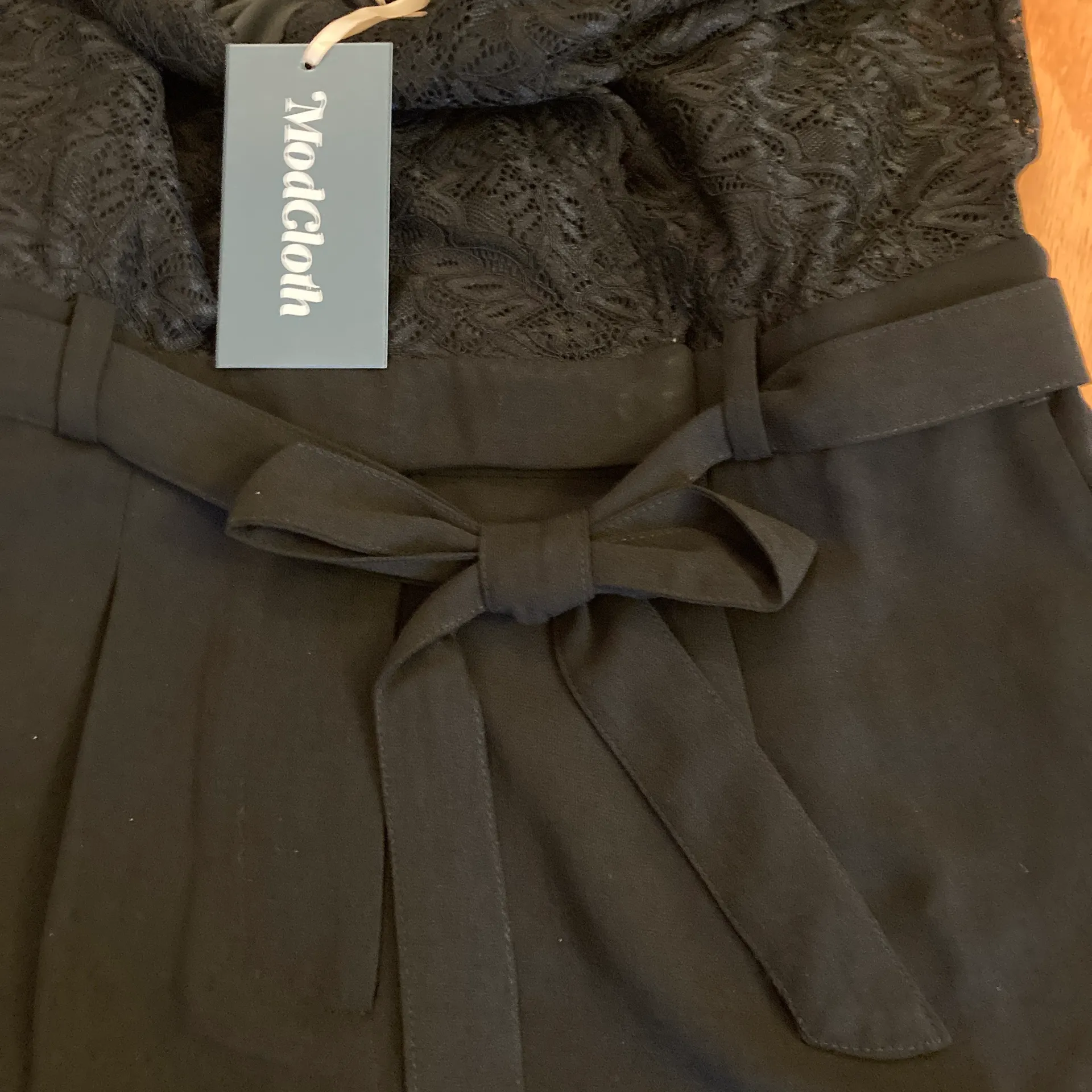 All the Feels Lace Twofer Black Jumpsuit Sz S NWT - Image 7