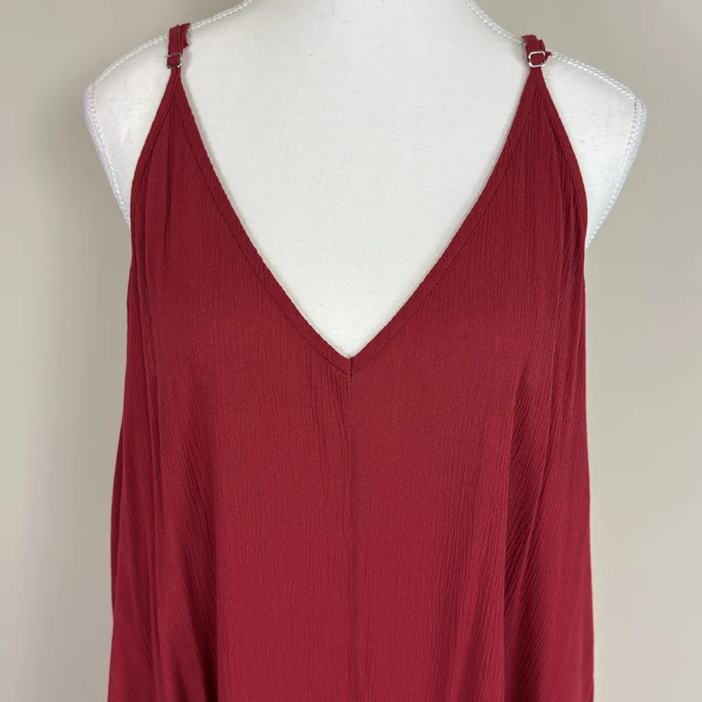 Lovestitch Red Spaghetti‎ Strap Maxi Sundress Size M/L - Image 2