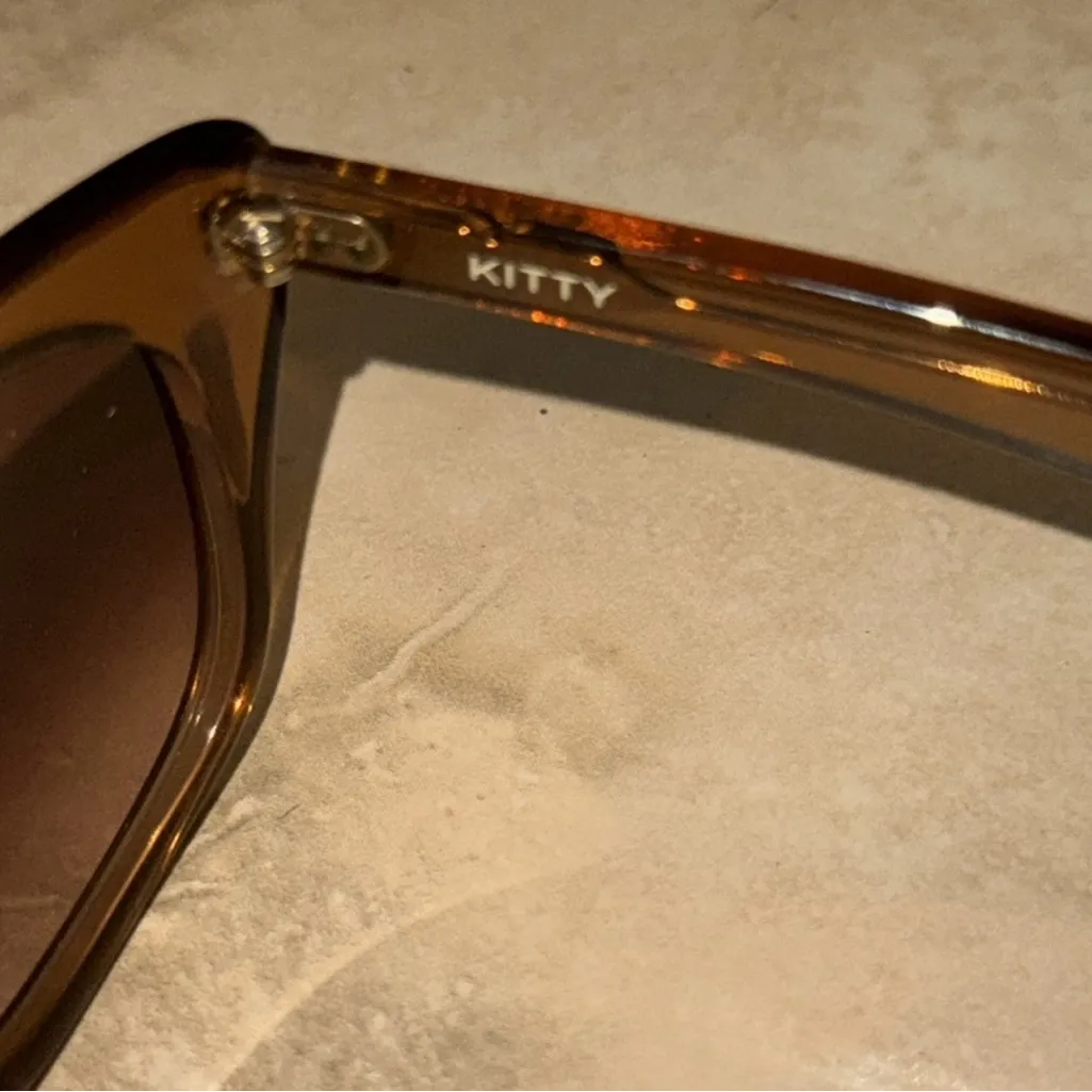 NWT TOMS “Kitty” Sunglasses – Brown & Coral - Image 5