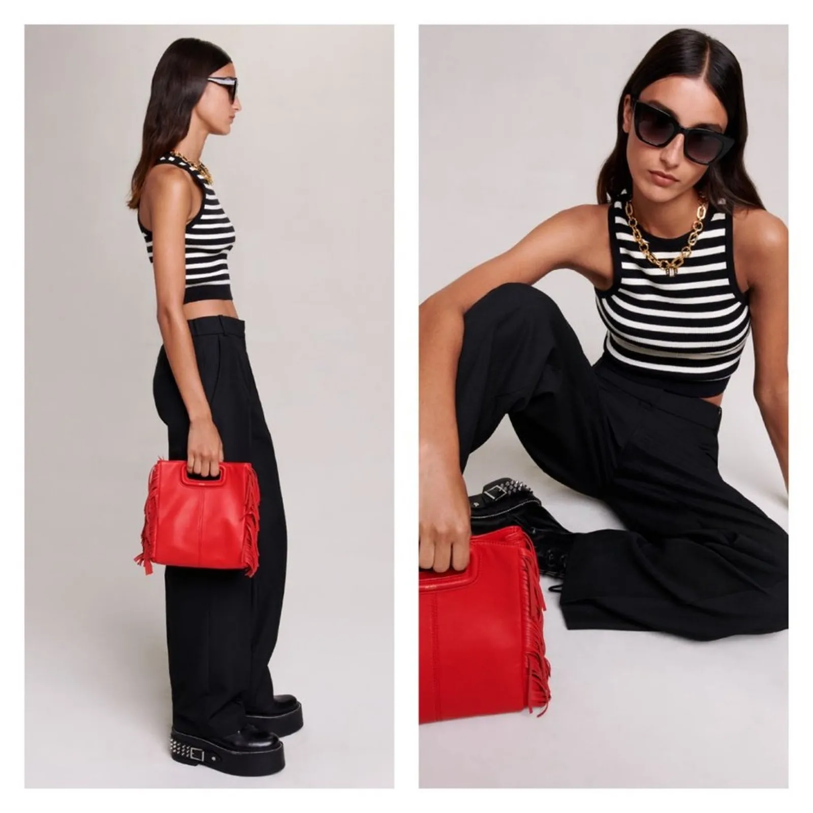 NWT MAJE Suit Trousers 40 (L) Black - Image 4