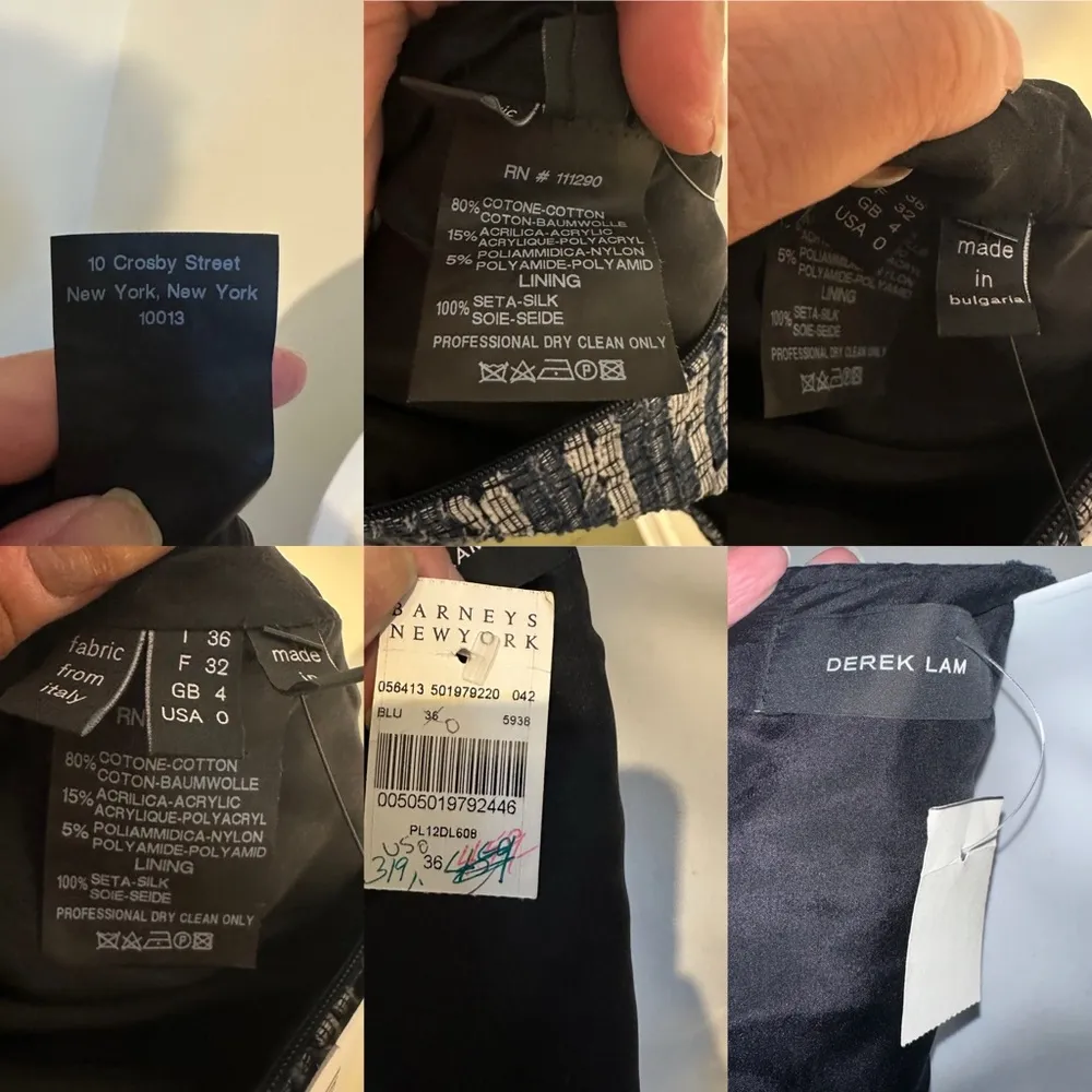 DEREK LAM Striped Jaquard Knee-Length Sheath pencil Dress Size 0 Silk Lined 🆕 - Image 4