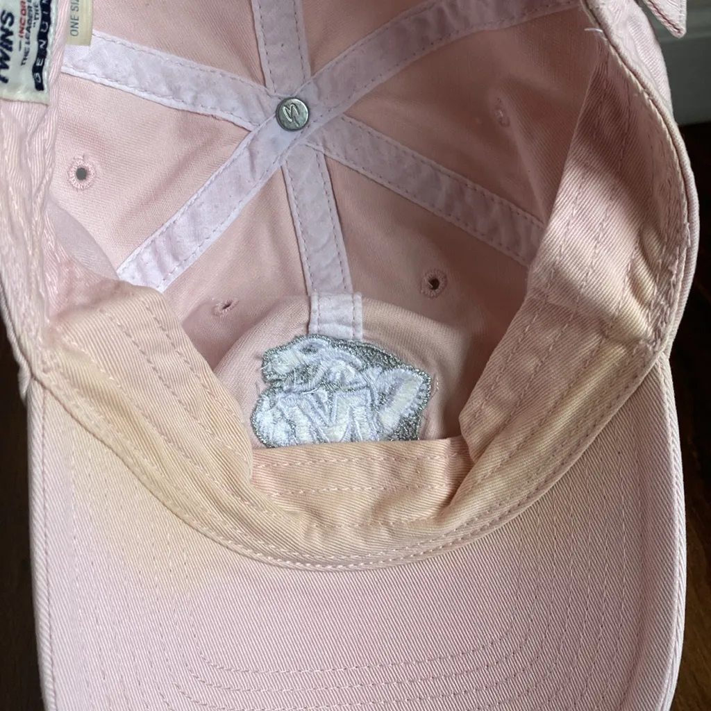 Y2K Maryland Terrapins University of Maryland Pink and Silver Baseball Hat - Image 5