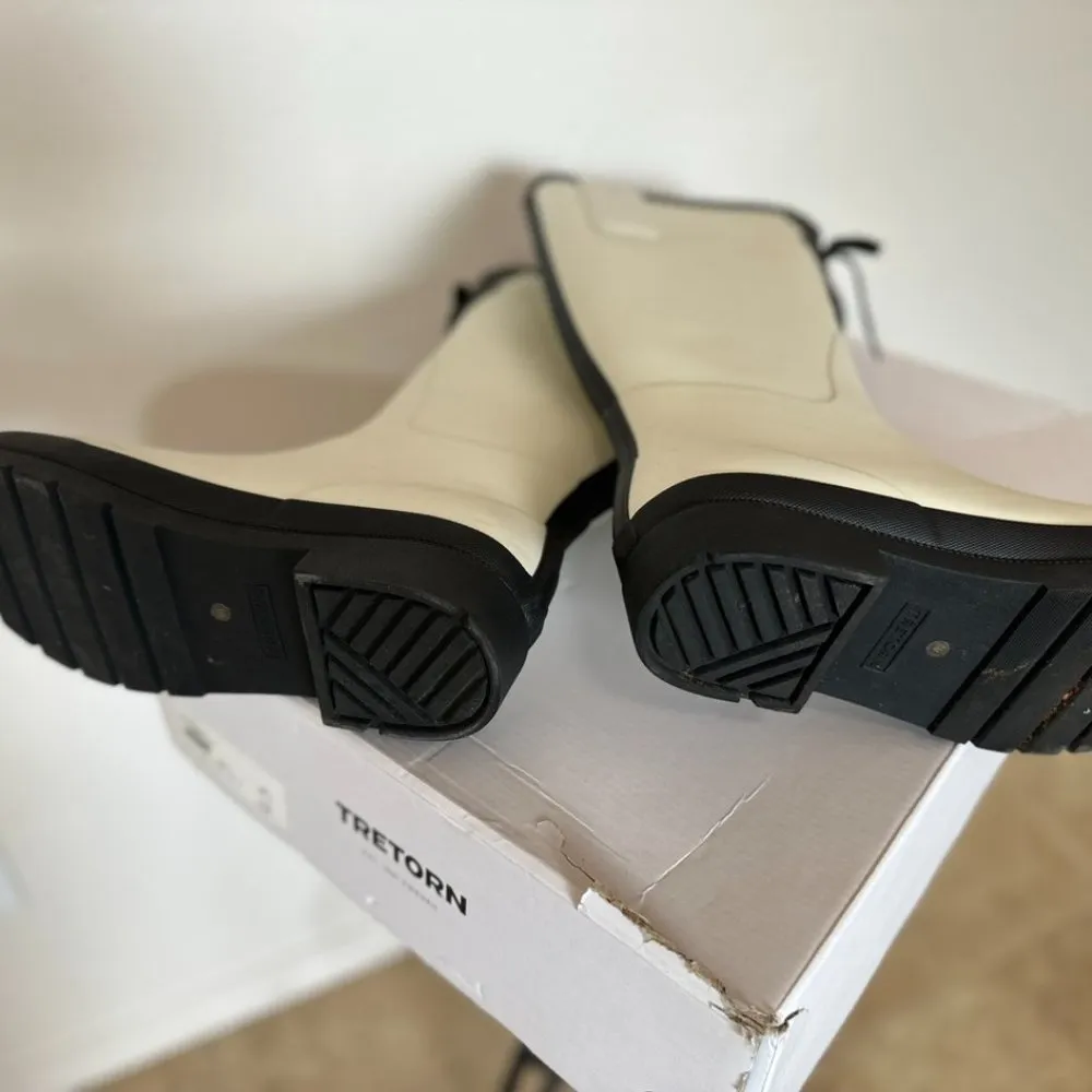 Tretron Lacey Lace Up Boot in White/Black - Image 5