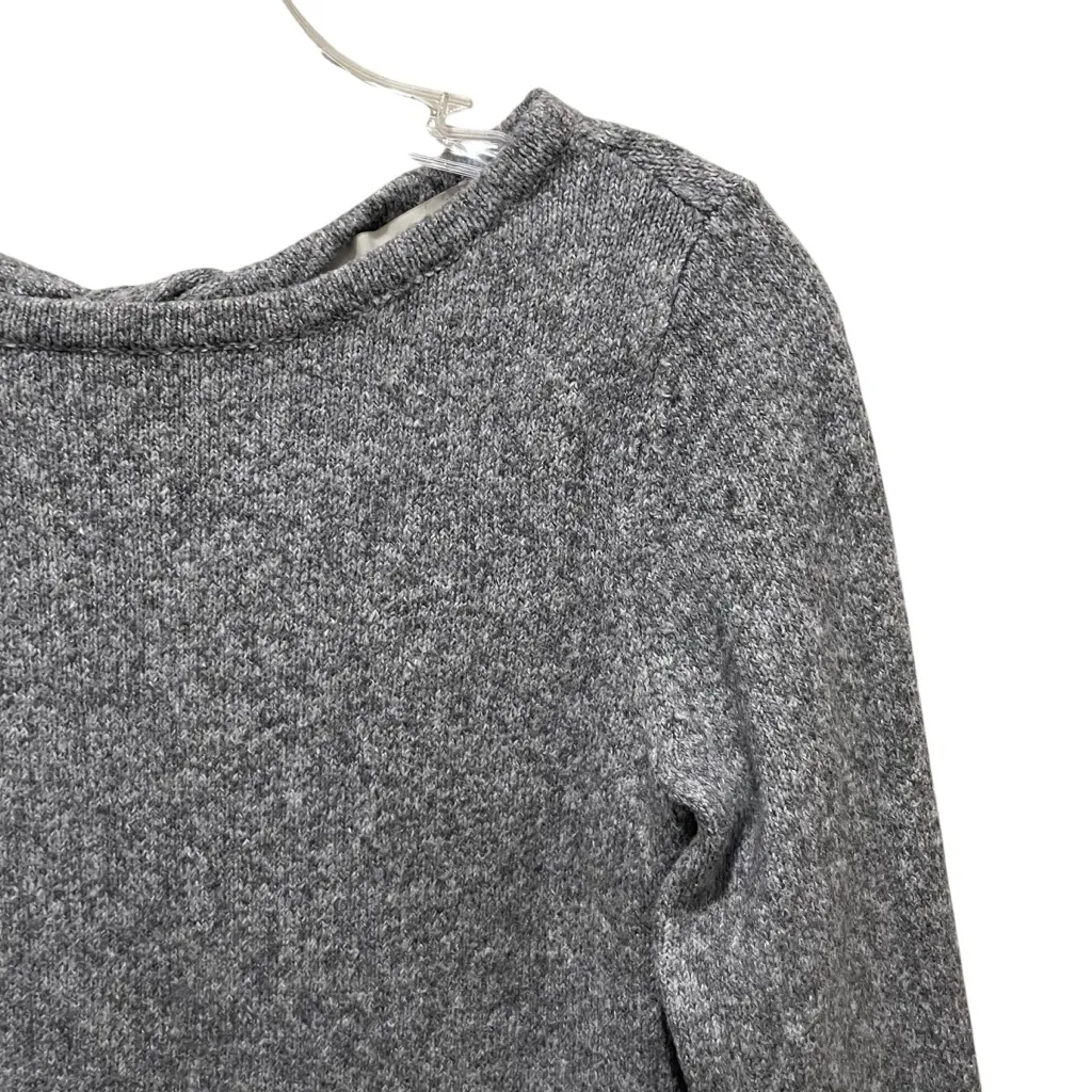 LOFT Open Back Gray Sweater Women’s Size Small - Image 3