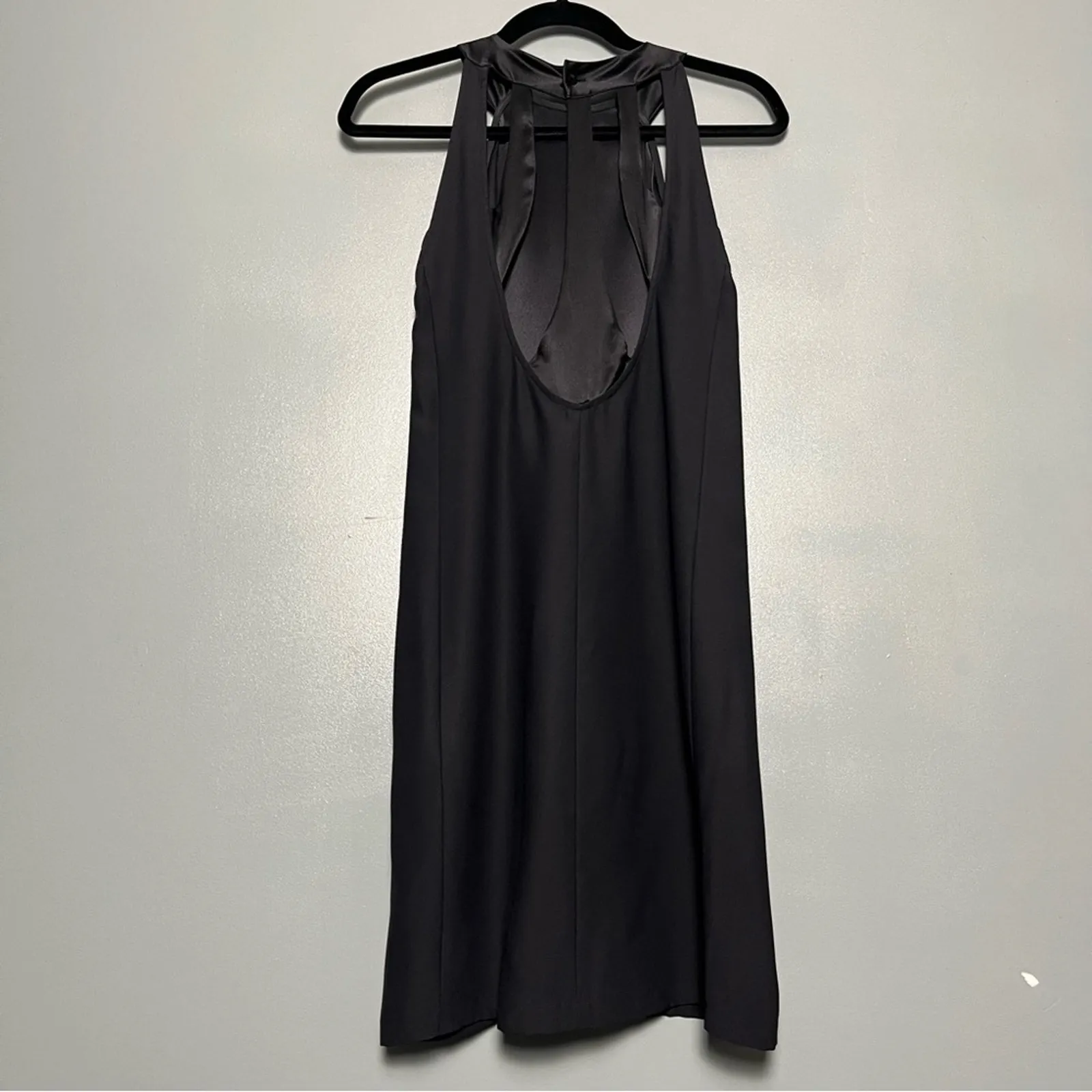 American Retro Kate 100% Silk Little Black Mini Dress Size 38 / US Women’s 4 - Image 2