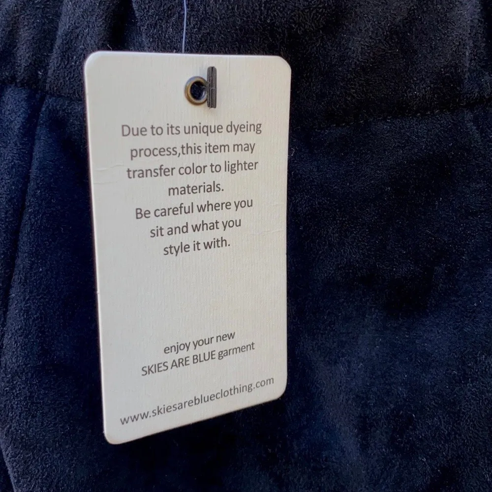 Womens Size Medium black Doris cutout faux suede skirt NWT - Image 8