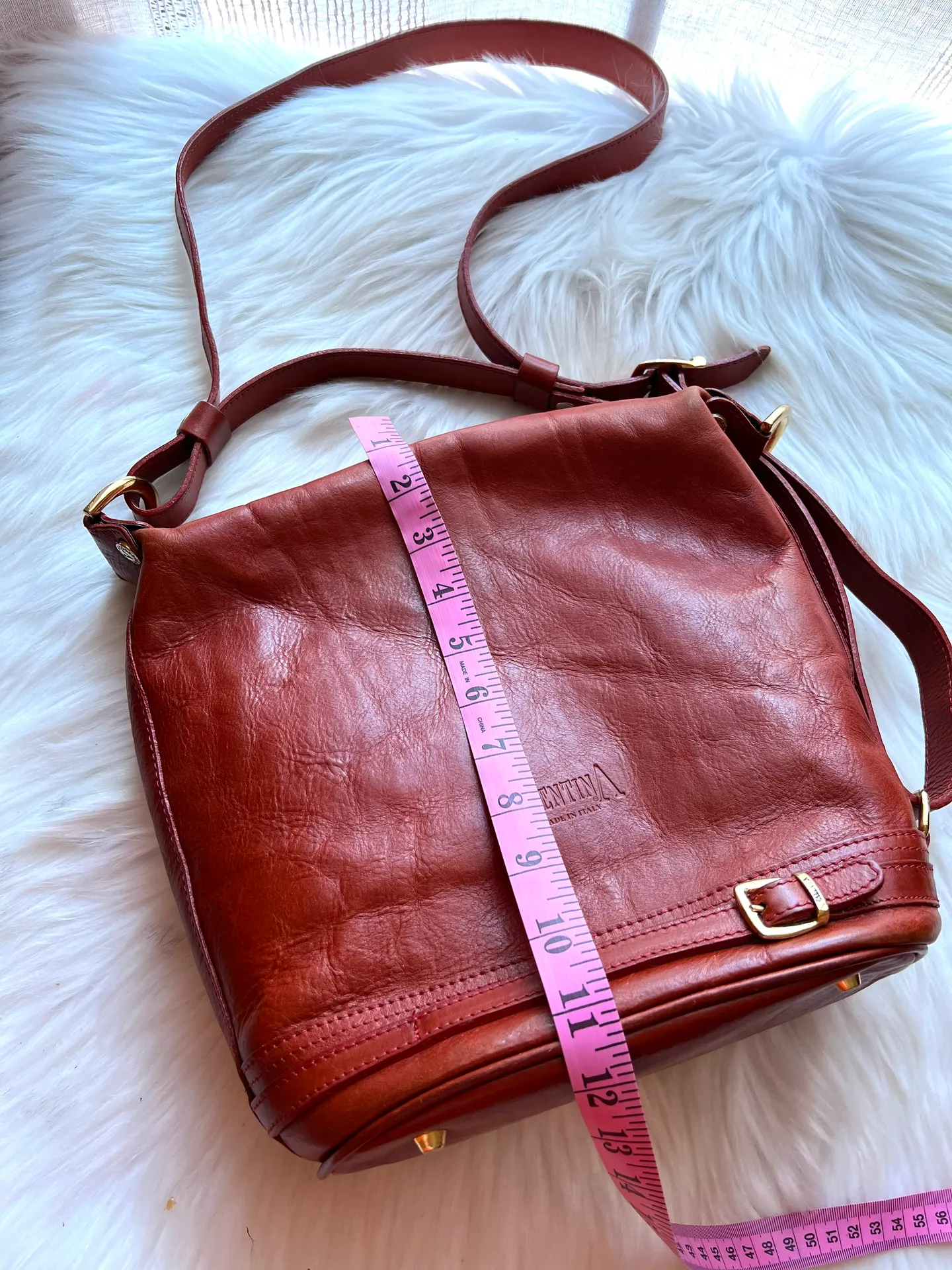 Valentina Bucket Purse Orange - Image 10