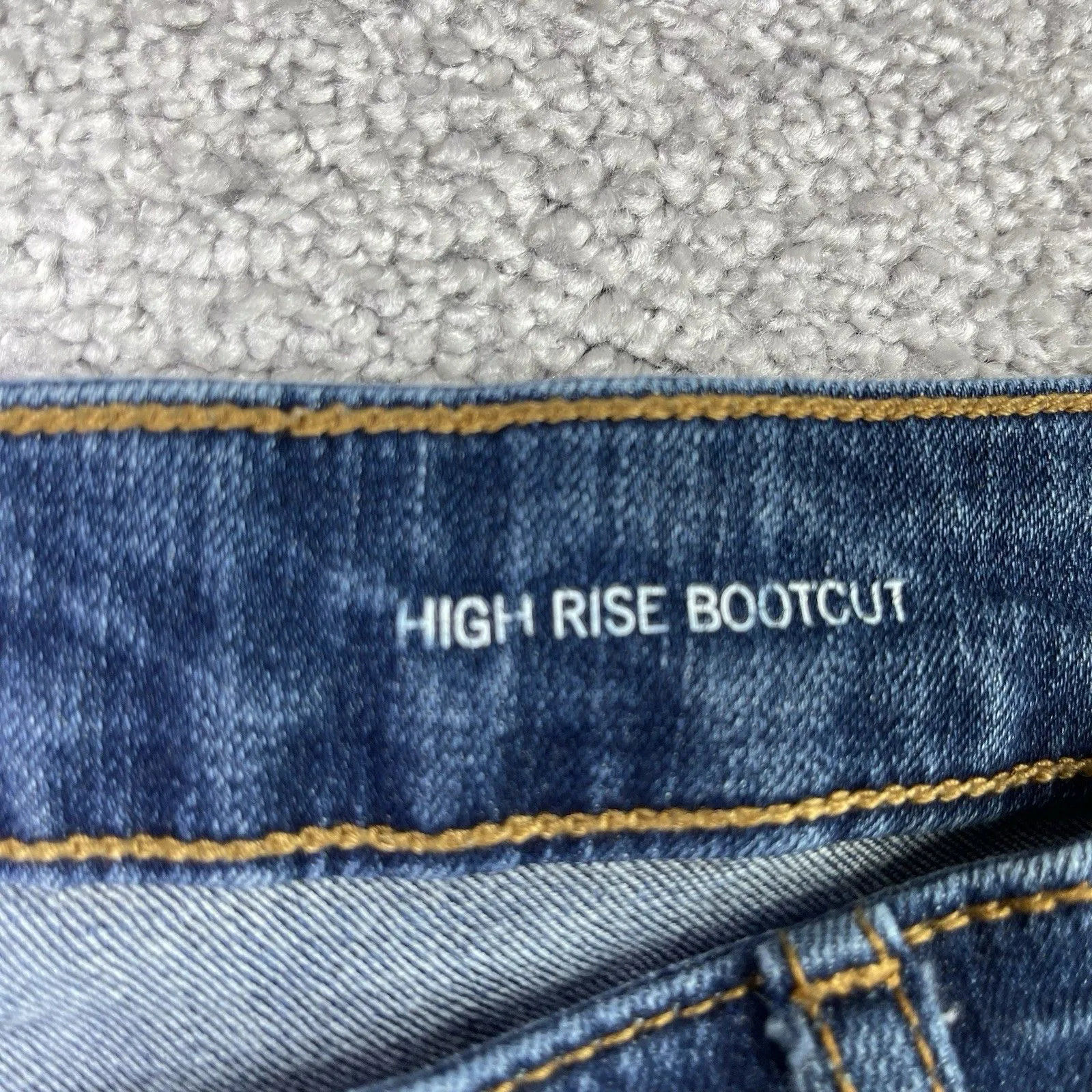 The Limited Jeans Women’s 18W Blue Bootcut High Rise Dark Wash Crop Distressed - Image 6