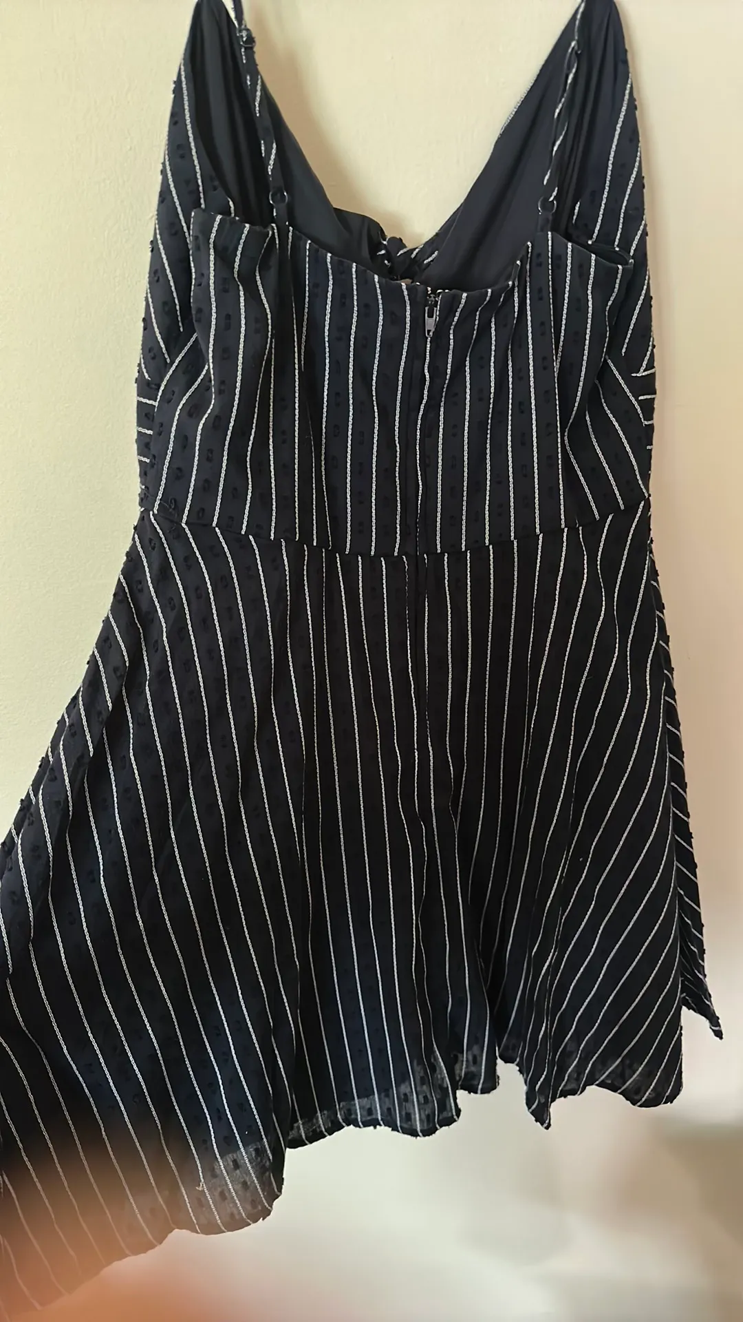 Fit And Flare Navy Dress - Image 6