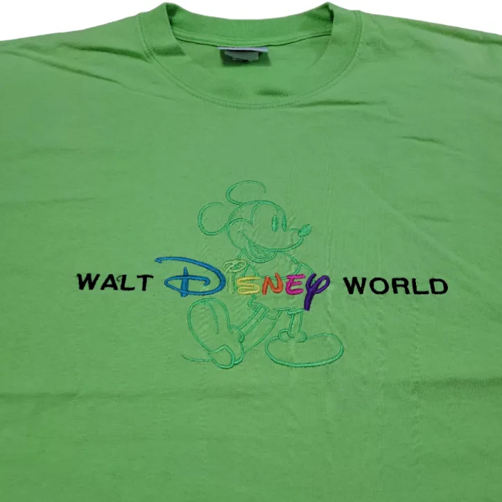 Vintage Walt  World Shirt Size Medium Mickey Mouse Embroidery Embroidered Unisex - Image 4
